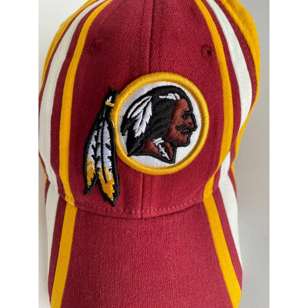 Vintage Redskins Hat Cap‎ Reebok NFL Equipment Adult One Size Gold Burgundy